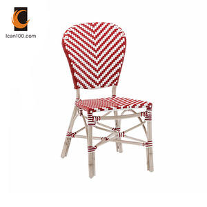 Chaise de table de bistrot en aluminium et rotin, Haute qualité, siège d'extérieur, pour Restaurant, café - Product Image 2