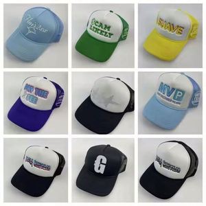 High Quality Fashion 5 Panels Baseball Cap with Rope Trucker Hat Star Embroidered Mesh Outdoor Fishing Corduroy Canvas - Product Image 5