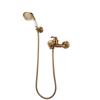 Robinet de douche mural moderne JIENI en laiton noir, monocommande, avec cartouche céramique, 2 trous, mitigeur de douche à main, jet doux