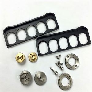 Juego de Placas de Montaje de Engranajes Mecanizadas por CNC de Acero Inoxidable 6061 y Aluminio, Anodizadas en Color, con Tornillos de Precisión para Transmisión - Product Image 2