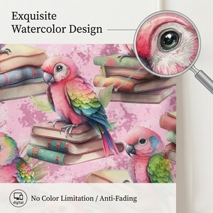 Tissu en popeline de <span class=keywords><strong>coton</strong></span> <span class=keywords><strong>imprimé</strong></span> numérique personnalisé, motif animal, 100% <span class=keywords><strong>coton</strong></span>, tissu tissé, tissu en <span class=keywords><strong>coton</strong></span> doux pour chemises, sans MOQ - Product Image 2