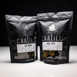 Cali Packs Personalizzati Sacchetti per Confezionamento Alimentare per Biscotti Stampa Personalizzata Busta Stand-Up da 3.5g 5g 14g Stampa Digitale Richiudibile - Product Image 1