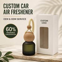 Diffuseur de parfum de luxe en verre pour voiture 8ml, flacon diffuseur à bâtonnets avec clip de fixation pour grille d'aération, désodorisant d'habitacle automobile
