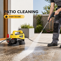 Nettoyeur haute pression automatique portatif jaune citron 220V, peut laver les voitures et les sols