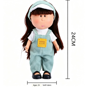 Poupée Bébé en Vinyle Mignonne en Gros avec Tenue Amovible, <span class=keywords><strong>Jouet</strong></span> de Mode <span class=keywords><strong>à</strong></span> Habiller, Poupée de Jeu pour Enfants, Cadeau d'Anniversaire ou de Fête pour Filles - Product Image 3