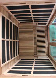 Chất lượng cao Canada <span class=keywords><strong>2</strong></span> CHỖ NGỒI Màu Đỏ Cedar Carbon nóng hồng ngoại xa phòng tắm hơi - Product Image 4