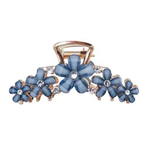 Оптовые металлические заколки-крабики для волос с цветочным узором и стразами в гавайском стиле для женщин - Product Image 6