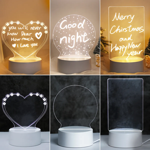 Cadeau créatif haut de gamme, <span class=keywords><strong>tableau</strong></span> de messages 3D, <span class=keywords><strong>lampe</strong></span> de nuit, logo imprimable, cadeau d'anniversaire, <span class=keywords><strong>lampe</strong></span> de bureau <span class=keywords><strong>LED</strong></span> - Product Image 2