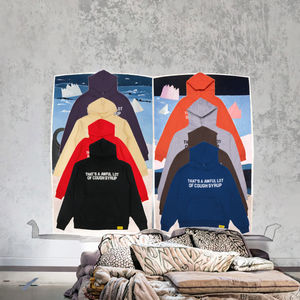 Sudadera con Capucha OMMIZ 100% Algodón Unisex, Tejida, Transpirable, Estilo Urbano, Hip Hop, Estampado Personalizado, Sudadera con Capucha Spider 1.1, 500 GSM, Felpa - Product Image 3