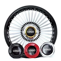 OEM ODM Grandes enjolives de moyeu flottantes avec logo personnalisé, chromées noires, rotatives, pour jantes forgées, livraison rapide, pour voitures de luxe