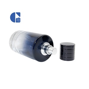 Gaochuang Sang Trọng Gradient Màu Xanh Vòng Rỗng Phun Atomizers 30Ml 50Ml 100Ml Chai Nước Hoa Thủy Tinh - Product Image 4