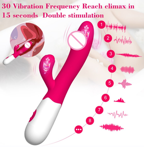 Vibratore <span class=keywords><strong>Rabbit</strong></span> Realistico a Buon Prezzo 30 Modalità di Velocità Dildo Sex Toy per Donna Coppia Adulto - Product Image 5