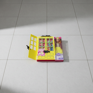 Ensemble de décoration de garde-robe de poupée princesse en vinyle de luxe, structure moulée par soufflage, modèle unisexe, jouet, vente en gros - Product Image 1