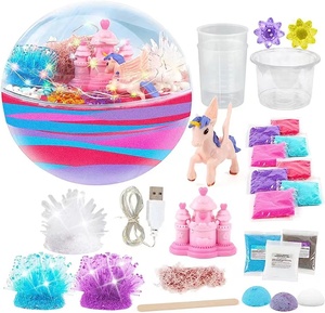 Kit de Terrario de Unicornio de Cristal para Cultivar en Casa, Kit Científico con Luz USB, Unicornio, Castillo, Juguetes Educativos DIY para Niños - Product Image 1