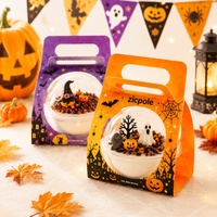 Emballage cadeau personnalisé pour gâteau tiramisu, bonbons, boule transparente, Saint-Valentin, Halloween, Noël, à emporter avec poignée