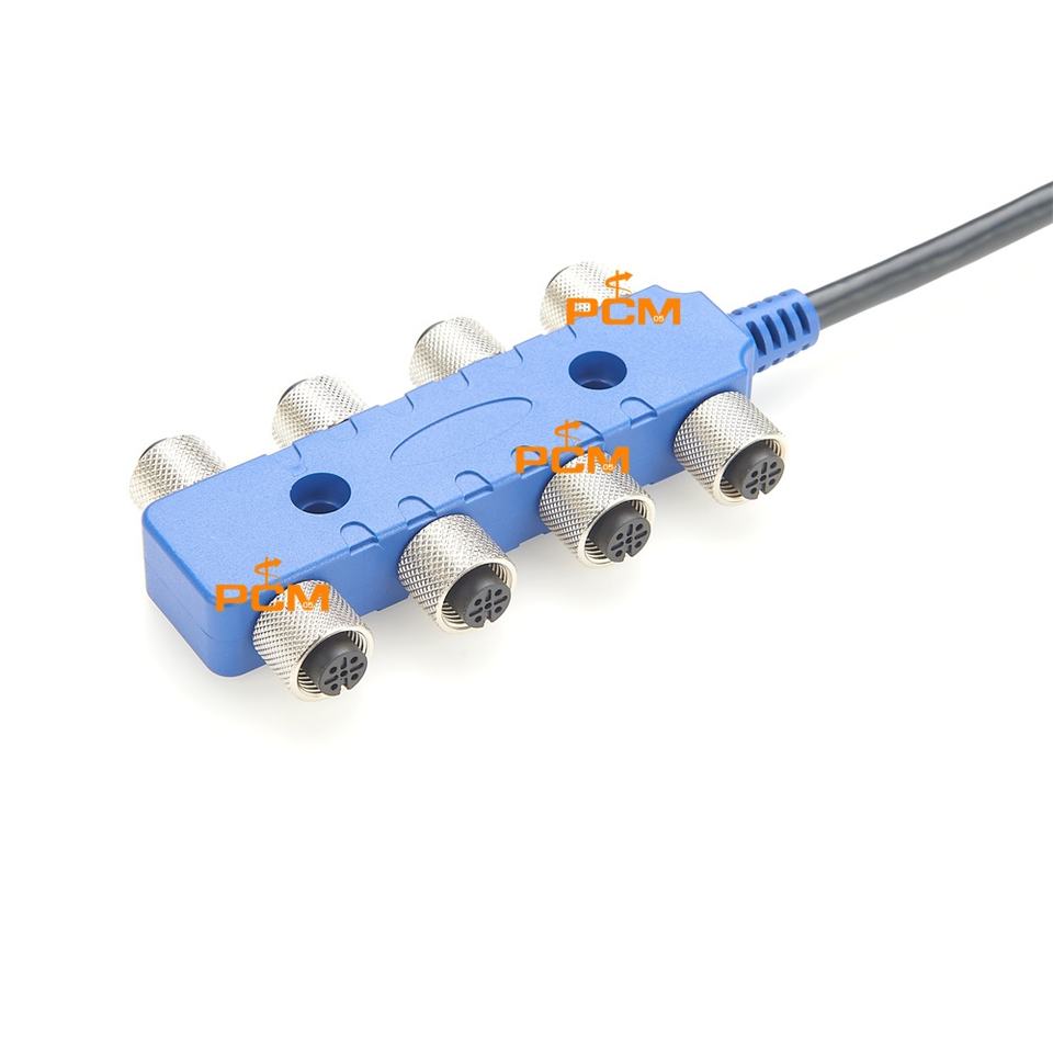 Devicenet Splitters NMEA 2000 8-Way Tee Splitter Cable Waterproof M12 8 Port fo NMEA 2000 ...