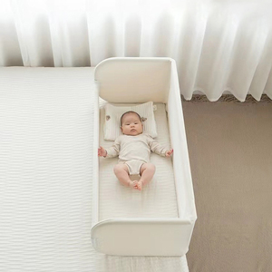 Choc Chick Nouveau Design Universel Anti-Chute Sans Perçage Convertible 2 en 1 <span class=keywords><strong>Barrière</strong></span> <span class=keywords><strong>de</strong></span> <span class=keywords><strong>Lit</strong></span> Bébé Pliable avec Côtés en Maille Certifié CE - Product Image 3