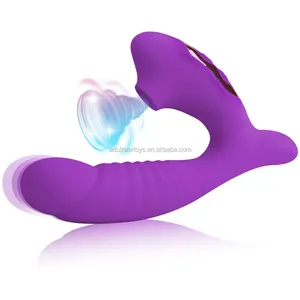 गर्म बिक्री निविड़ अंधकार 10 गति Clitoral चूसने थरथानेवाला सेक्स खिलौने जी स्पॉट भगशेफ उत्तेजक Clit Dildo के Vibrators महिलाओं के लिए