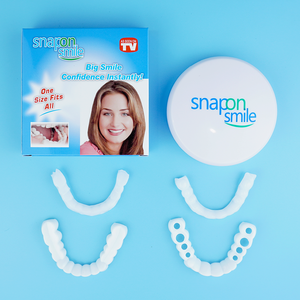 Vente en gros de 2 paires de facettes dentaires réglables pour le blanchiment des dents, couverture temporaire de fausses dents pour un sourire confiant - Product Image 2