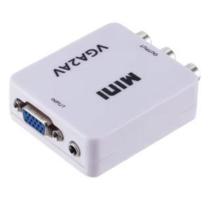 Convertisseur VGA vers RCA, adaptateur <span class=keywords><strong>PC</strong></span> vers TV, convertisseur VGA vers vidéo composite avec alimentation USB pour ordinateur portable, ancien téléviseur, home cinéma - Product Image 2