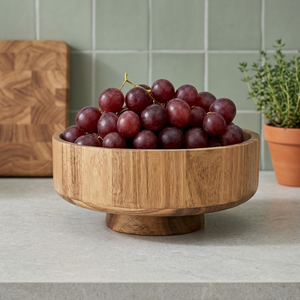 Bol en bois fait main avec motif raisins rouges, design minimaliste, empilable, pour fruits et collations, usage domestique, cadeau d'affaires - Product Image 6