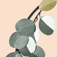 Décor artistique mural en métal, ornement de jardin pour maison, 3d, couronne de feuilles, décoration murale nordique, jardins