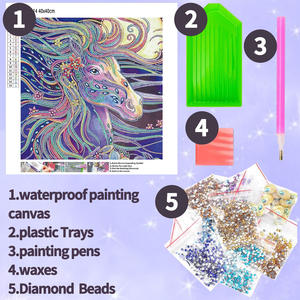 At 5D özel şekil elmas sanat kitleri, yetişkinler için Unicorn elmas boyama kitleri, kedi kristal Rhinestones elmas boyama kitleri - Product Image 6