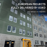 Ventanas de Aluminio para Apartamentos Europeos EOKO, Proyecto Personalizado de Ventanas Fijas y Abatibles de Alta Eficiencia Energética para Climas Fríos y Variables