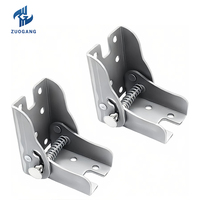 Charnières pliantes verrouillables en métal robuste à 180 degrés, antirouille, support pliable, design contemporain, pieds de meubles pour la maison et le bureau