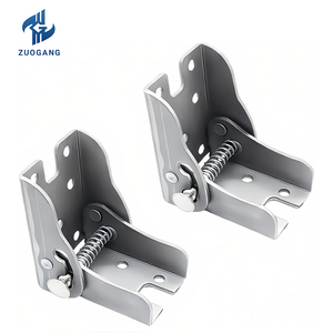 Charnières pliantes verrouillables en métal robuste à 180 degrés, antirouille, support pliable, design contemporain, pieds de meubles pour la maison et le bureau - Product Image 5