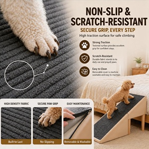 Escaleras para Mascotas de Lujo, Modernas y Sólidas, Escaleras para Perros y Gatos, Rampas para Perros Mayores, Escalones Plegables Antideslizantes para Camas de Mascotas, Escaleras para Perros Pequeños - Product Image 5