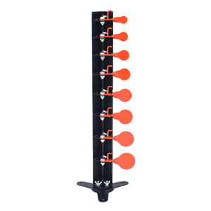 Objetivo de tiro de doble árbol de acero al carbono de 3/5 mm de grosor, personalizado de fábrica, con 8 niveles opcionales, autoajustable y base estable - Product Image 1