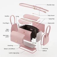 Sac fourre-tout en cuir véritable pour femme LZ Manufacturer avec bandoulière réglable, sac à main bandoulière avec fermeture éclair dorée