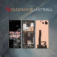 Écran tactile TFT Super OLED d'origine avec cadre pour Samsung Galaxy S20 Ultra – Pièces de rechange pour téléphone portable – Garantie 1 an