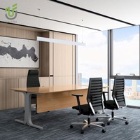 Ensemble de bureau modulaire écologique IULTRA pour directeur, avec 2 secrétaires, rangement, mobilier de bureau moderne et luxueux, garantie 10 ans