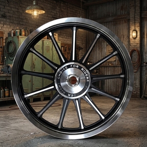 Cerchi in Lega di Alluminio A356 di Alta Qualità per Moto <span class=keywords><strong>Royal</strong></span> <span class=keywords><strong>Enfield</strong></span>, 19 Pollici Anteriore 1.85-19 Posteriore 2.5-18, Ruote a Forma di Proiettile - Product Image 3