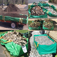 Sac de recyclage de déchets de construction de grande capacité 3300 lb, 5 et 6 yards, sac FIBC, bac à déchets, sac Hippo, sac de collecte de déchets, sac Jumbo en PP