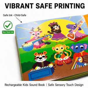 Livre sonore éducatif personnalisé avec module audio et bouton-poussoir pour enfants, impression sur mesure, vente en gros, MOQ1000 - Product Image 4