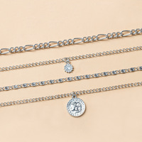 Collier long pour femme, haut de gamme, luxueux, plaqué or, tendance, chaîne de pull, alliage, cadeau d'automne et d'hiver, accessoires