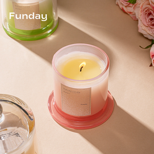 Funday Usine En Gros De Luxe Aroma Bougies En Verre Personnalisé Parfumé Naturel Cire Fleur Motif Barres pour Thanksgiving Diwali pour - Product Image 3