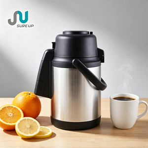 Carafe isotherme sous vide en acier inoxydable avec pompe à air, double paroi isolée, pour la maison et le bureau, sans BPA - Product Image 1