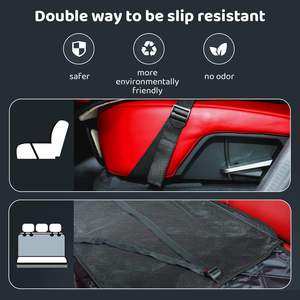 Housse de siège de voiture imperméable pour chien, protection de dossier de siège arrière, hamac avec protection latérale en maille, housse de siège de voiture pour chien - Product Image 4