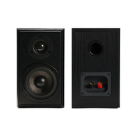 Samtronic Enceintes bibliothèque passives 2.0 canaux 50W 4 pouces avec super basses HIFI et mini amplificateur 20Hz-20KHz