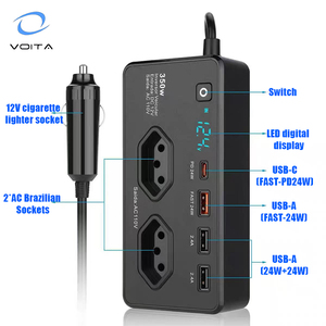 Convertisseur d'alimentation pour voiture haute efficacité 350W certifié INMETRO <span class=keywords><strong>12V</strong></span>-220V - Product Image 2