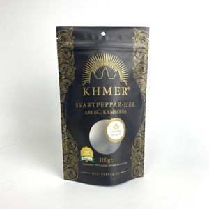 Pochette debout étanche à l'humidité avec impression personnalisée et fermeture éclair sac d'emballage alimentaire pour les noix séchées poivre alimentaire - Product Image 1