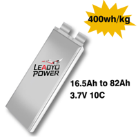 Аккумулятор Leadyo 400 Втч/кг высокой плотности 16.5-82 Ач 3.7-4.2 В 10C полутвердотельный LiPo элемент для БПЛА VTOL, FPV дронов