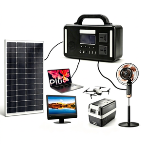 Générateur solaire 300W 384Wh 220V avec batterie LiFePO4, station d'alimentation portable et panneau solaire en verre 100W pour alimentation de secours domestique - Product Image 1