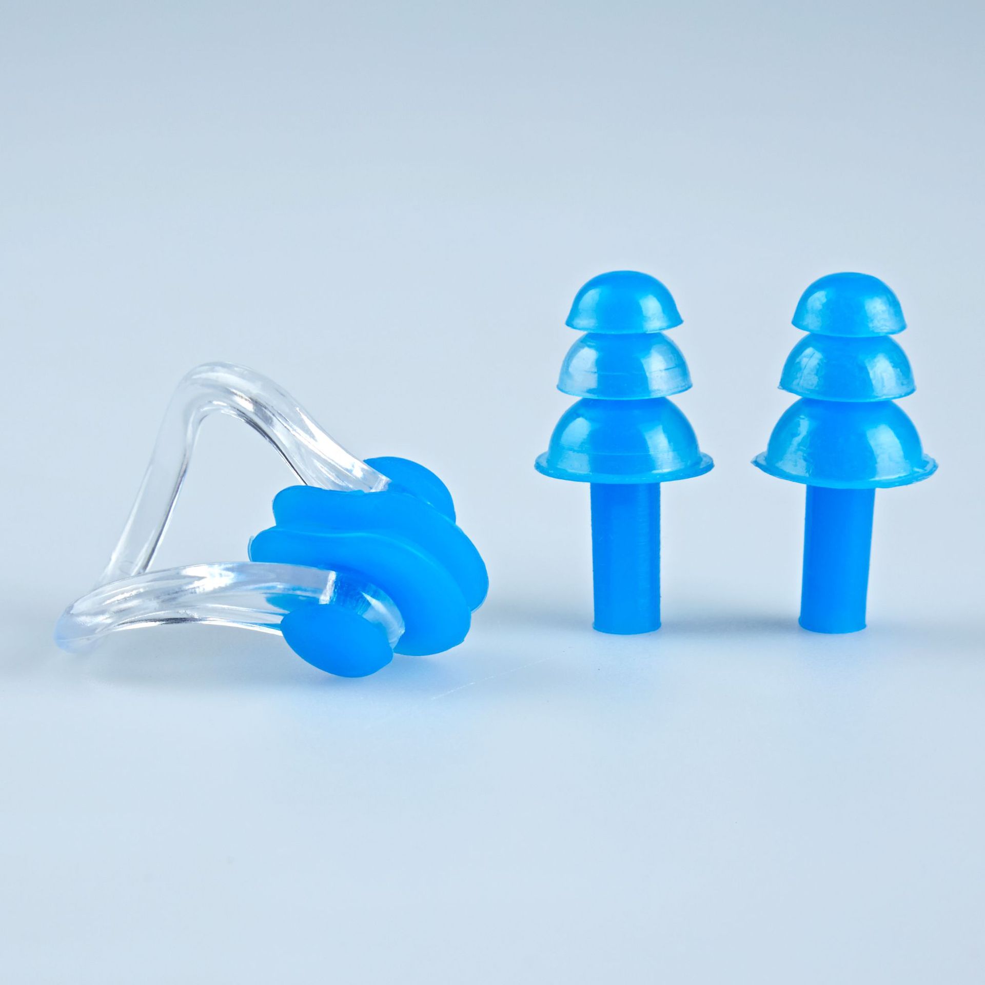 Blue - Earplug + nose clip box set