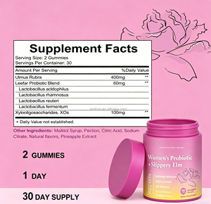 Gummies Probiotiques Féminins Marque Blanche OEM <span class=keywords><strong>avec</strong></span> Extrait d'Orme Rouge pour l'Hydratation Intime et le Soutien de la Flore Saine – Vente en Gros - Product Image 2