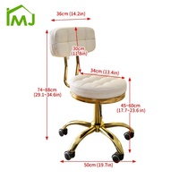 Chaise de technicien des ongles, mobilier de salon, tabouret mobile de coiffure, chaise de salon de beauté